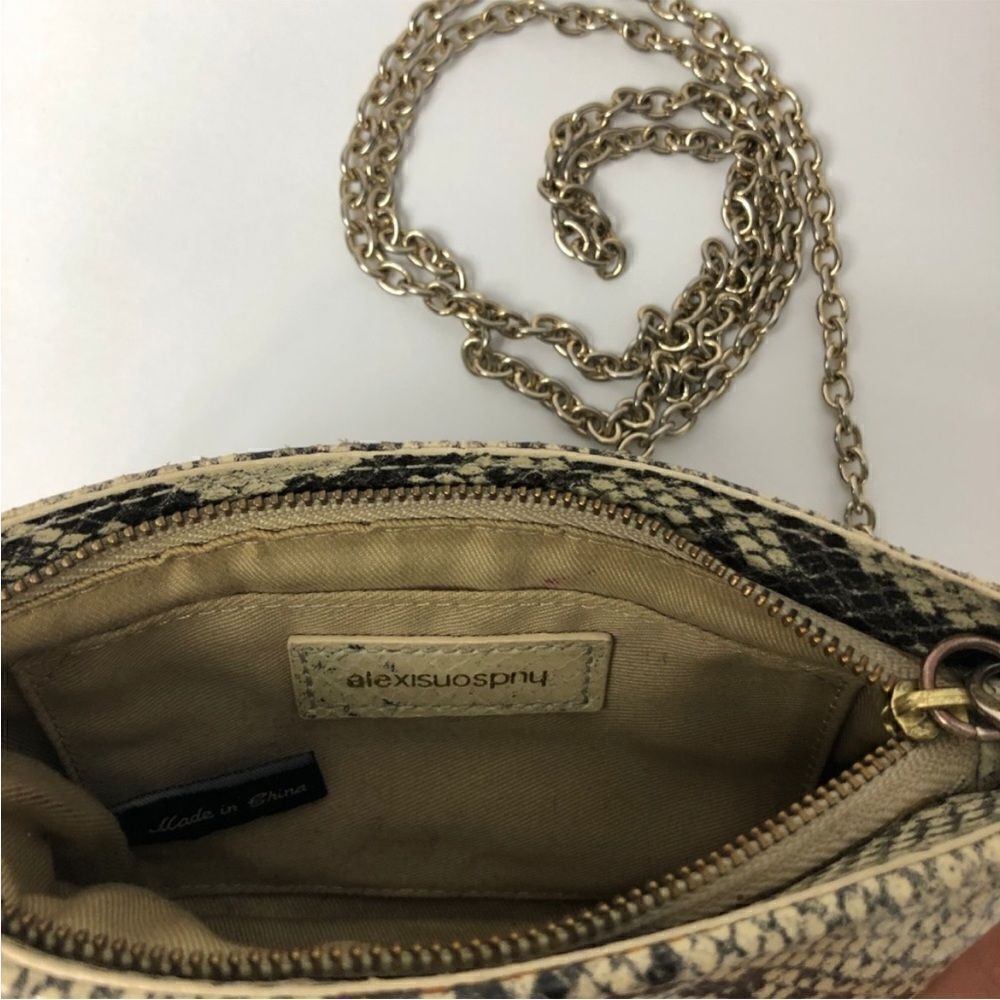 Alexis Hudson Queens Mini Snakeskin Crossbody Bag - Picture 3 of 6